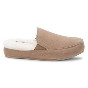 EDDIE BAUER Faux Fur Lined Slippers, Women's Size 12 (XL), Natural‎ Tan, NWT